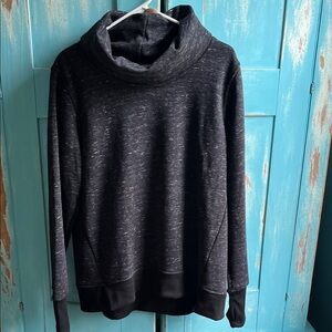 90 Degree By Reflex Black Cowl Neck Sweatshirt